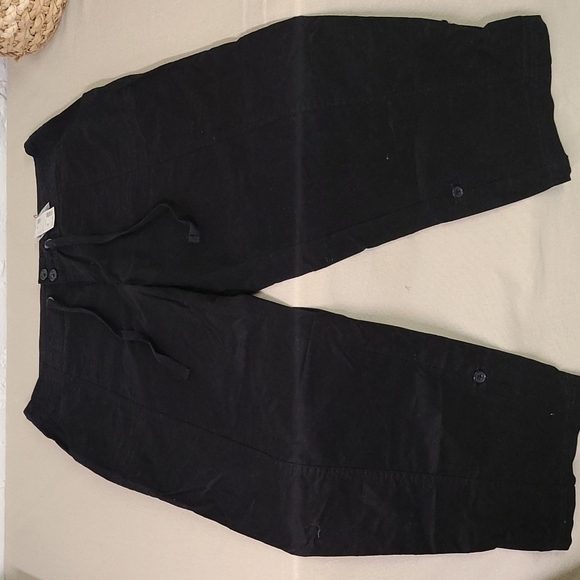 NWT Avenue Black Cotton Pants Size 14W - Picture 1 of 9